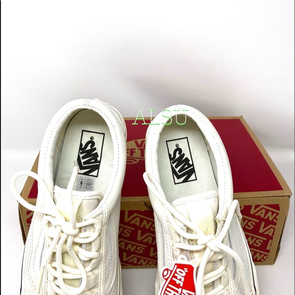 VANS Old Skool Ghillie Leather Marshmallow Women’s - Picture 9 of 12